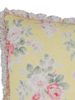 Standard Melany Sham Yellow - Laura Ashley