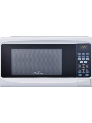 Sunbeam 0.7cu. Ft. 700 Watt Digital Microwave Oven White - Sgs10701