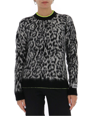 Golden Goose Deluxe Brand Leopard Patterned Crewneck Jumper