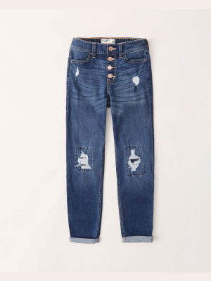 High Rise Mini Mom Jeans