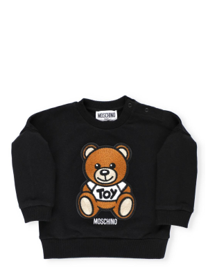 Moschino Kids Teddy Bear Embroidered Sweatshirt