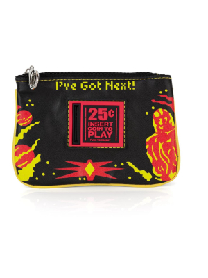 Crowded Coop, Llc Midway Arcade Games Defender Themed Zippered Coin Purse & Mini Cash Wallet