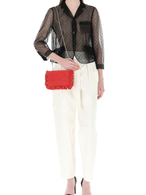 Red Valentino Ruffled Crossbody Bag