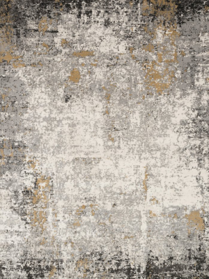 Alchemy Rug In Granite / Gold By Loloi Ii