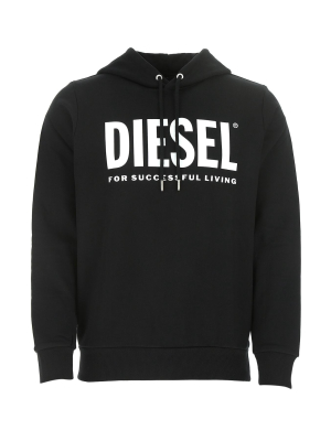 Diesel S-gir-hood-division Logo Print Hoodie