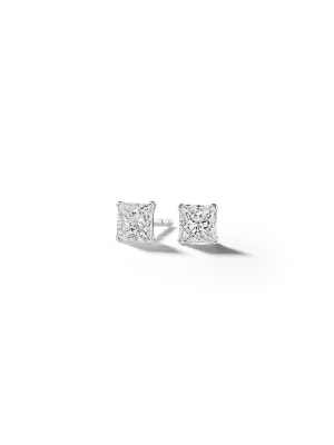 Princess Cut Diamond Stud Earrings