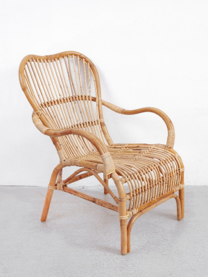 Viggo Foxy Rattan Lounge Chair With Arms