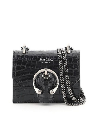 Jimmy Choo Mini Paris Embossed Crossbody Bag