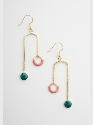 Kinetic Curves Dangle Earrings