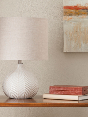 Textured Ceramic Accent Lamp Cream - Threshold™