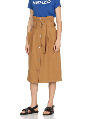 Kenzo High Waisted Utility Skirt