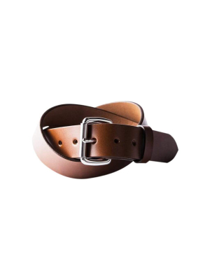 Cognac Standard Belt W/ Stainless Steel Buckle