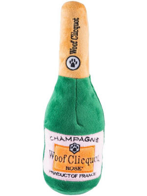 Woof Clicquot Rose Champagne Bottle