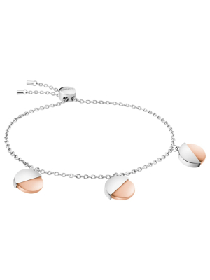 Spicy Pink Gold Silver Bracelet