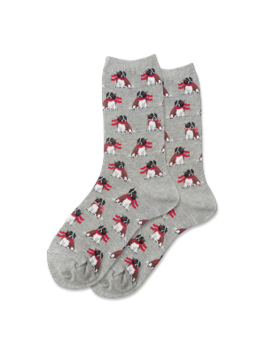 Women's Holiday Dog Crew Socks