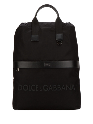 Dolce & Gabbana Logo Strap Backpack