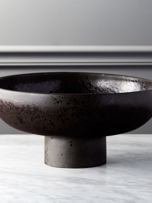 Black Pedestal Bowl