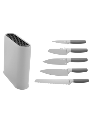 Berghoff Leo 6 Pc Stainless Steel Cutlery Set With Block