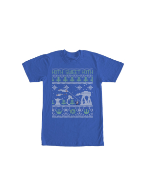 Men's Star Wars Ugly Christmas Hoth Sweet Hoth T-shirt