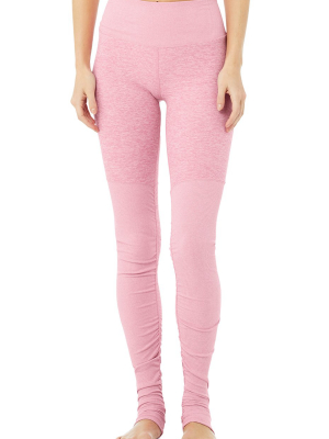 High-waist Alosoft Goddess Legging - Parisian Pink Heather