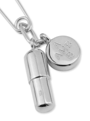 Ambush Pill Charm Earring - Silver/no Color