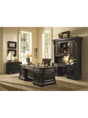 Telluride 76'' Executive Desk W/wood Panels