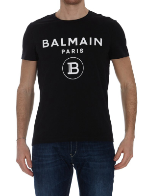 Balmain Logo Printed T-shirt