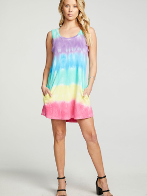 Slub French Terry Muscle Tank Mini Dress