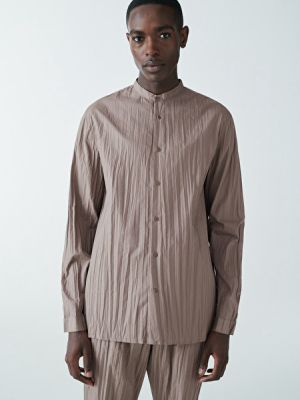 Plisse Recycled Polyester Shirt