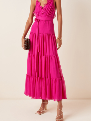 Tasha Ruffled Tiered Chiffon Maxi Dress