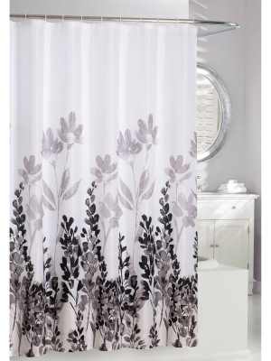 Wind Dance Shower Curtain Gray/white - Moda At Home