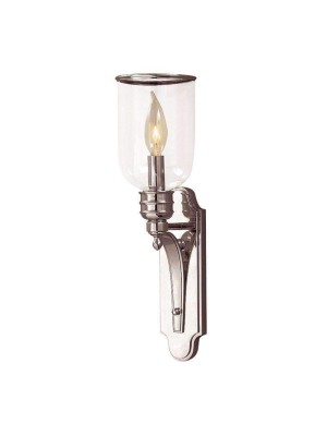 Beekman 1 Light Wall Sconce Polished Nickel