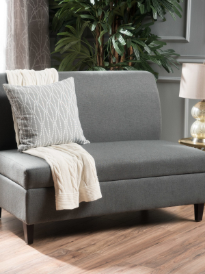 Tovah Storage Loveseat Charcoal - Christopher Knight Home