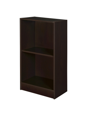 Mod 2 Shelf Bookcase Coffee - Niche