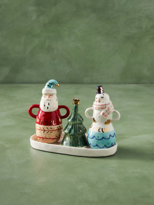 Birdcanfox Joyeux Noel Salt & Pepper Shakers