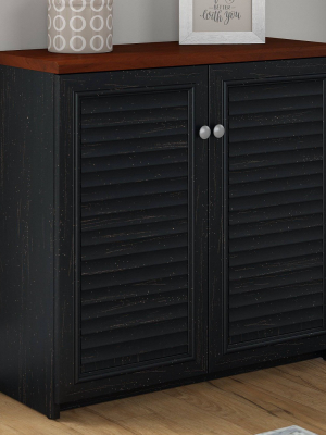 Fairview Small Storage Cabinet With Doors - Bush Furniture