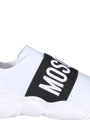 Moschino Logo Strap Slip-on Sneakers