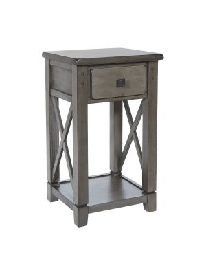 Hillsboro Side Table Gray Wash - Osp Home Furnishings