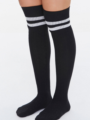 Over-the-knee Striped Socks