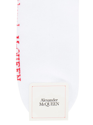 Alexander Mcqueen Logo Intarsia Socks