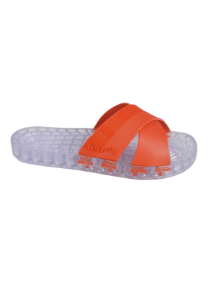 Amalfi - Clear Slide Sandal - Red