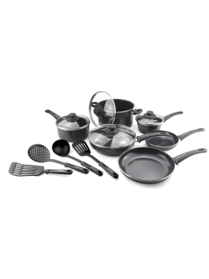 Greenlife Soft Grip Diamond Reinforced 14pc Ceramic Non-stick Cookware Set