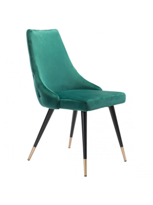 Candelabra Home Piccolo Dining Chair - Green Velvet