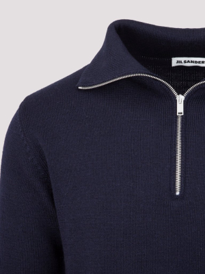 Jil Sander Front Zip Sweater