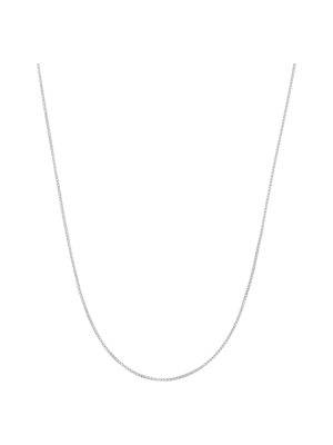 Adjustable Box Chain In Sterling Silver - 16" - 22"