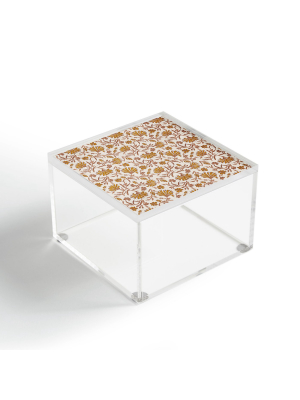 Holli Zollinger Kalami Floral Acrylic Box - Deny Designs