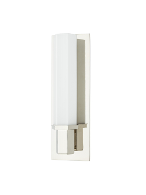 Hudson Valley Lighting Walton Vanity Lamp - Polished Nickel & Opal Matte