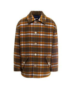 Marni Check Buttoned Shirt Jacket