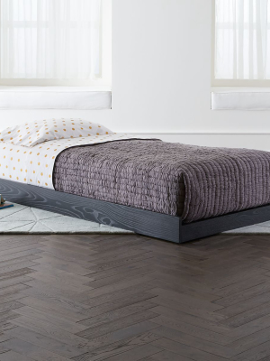 Abridged Charcoal Glaze Rolling Twin Bed