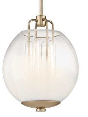 Sawyer 4 Light Pendant Aged Brass